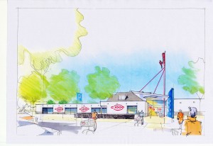 Artist Impression Winkelcentrum Skagerhof